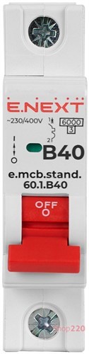 Автомат 32 А, 1-фазный, тип В, e.mcb.stand.60.1.B32 Enext