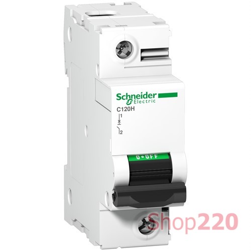 Автоматический выключатель 63А, 1 полюс, кривая D, C120H Acti9 Schneider Electric