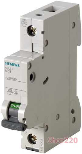Автоматический выключатель 32А, 1-полюсный, уставка С, Siemens