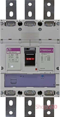 Силовой автомат 800 А, 3-фазный, EB2800/3LF ETIBREAK 2 ETI