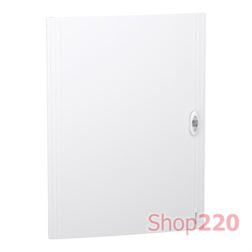 Дверь сплошная, белая, 4 ряда, 24 модуля, PrismaSeT XS, LVSXDP424, Schneider Electric
