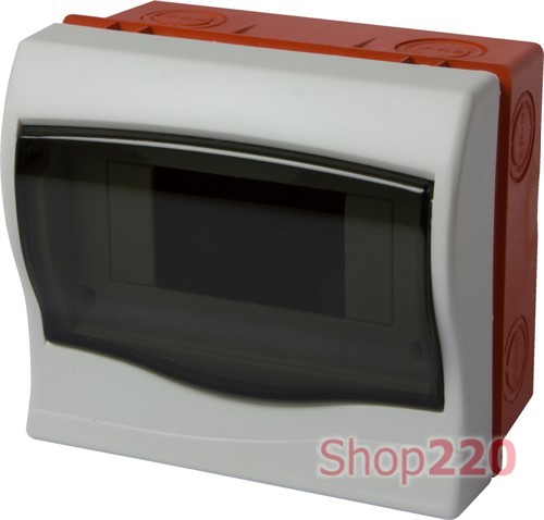 Корпус пластиковый 6-модульный встраиваемый Multusan, e.plbox.stand.w.06mU Enext