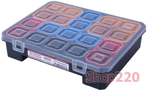 Органайзер пластиковый, 15" 273х231х62мм, e.toolbox.pro.15 Enext - фото 116657