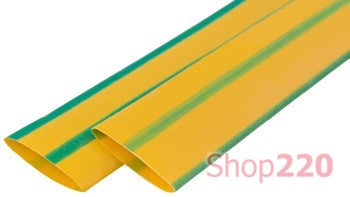 Термоусадочная трубка 2/1, 1м, желто-зеленая, e.termo.stand.2.1.yellow-green Enext - фото 120232