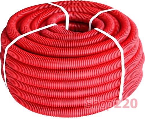Труба гофрированная тяжелая (750Н), egtube.pro.14.20(25м).red Enext - фото 120933