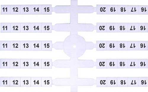 Маркировочная табличка (200шт.) EO3 (11-20)