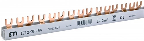 Шина питания IZ 12/3F/54 (12мм кв, 3P, 1м, Fork, 54mod.)