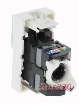 76551 Legrand Mosaic компьютерная розетка RJ45, белый - цена, купить в ...