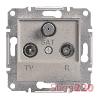 Розетка TV/R/SAT конечная, бронза, EPH3500169 Asfora Schneider