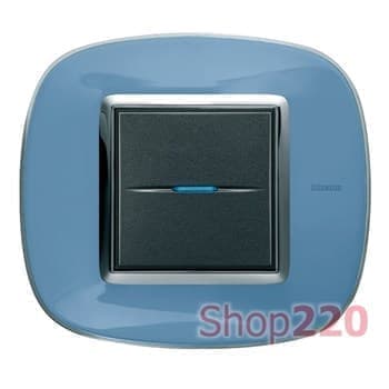 Рамка в форме эллипса, прозрачная, цвет голубая карамель, HB4802DZ - фото 34165