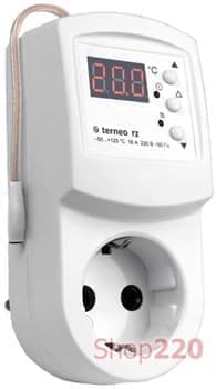 Терморегулятор в розетку для инфракрасных панелей terneo rz - фото 36259
