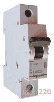 Автоматический выключатель 6А, 1 полюс, тип С, 419661 Legrand RX3 - фото 36990