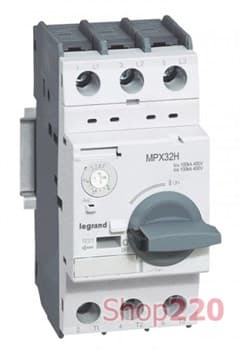 Автоматический выключатель для защиты двигателей 6 - 10 А, MPX3 32Н 417330 Legrand - фото 38666