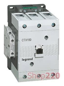 Контактор 130 А, катушка 48 В DC, 3 полюса, Legrand 416253 CTX3 150