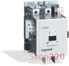 Контактор 185 А, катушка 24 В AC/DC, 3 полюса, Legrand 416290 CTX3 225 - фото 38852