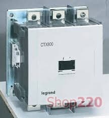 Контактор 630 А, катушка 380 В-450 В AC, 3 полюса, Legrand 416349 CTX3 800