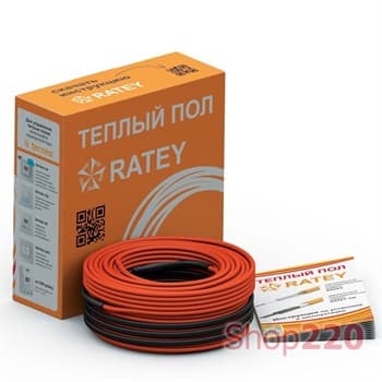 Нагревательный кабель 75 м, 1350Вт, двужильный, RATEY RD2 - фото 41524