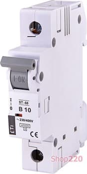 Автоматический выключатель 10А, 1 полюс, тип B, Eti 2171314 - фото 46480