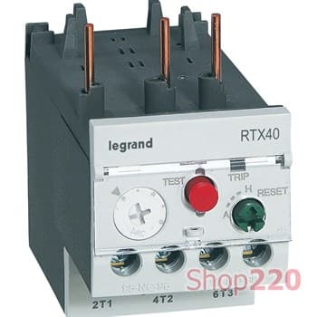 Реле тепловое RTX3 40, 0.1-0.16A стандартного типа, 416640 Legrand - фото 47948