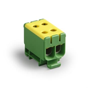 Распределительный блок, желто-зеленый, Al 6-50 мм кв, Cu 2.5-50 мм кв - фото 48657