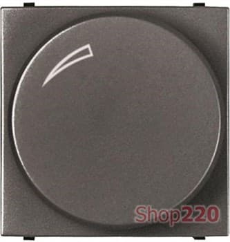 Диммер поворотный 500Вт для ламп накаливания, антрацит, Zenit ABB N2260.2 AN - фото 61515