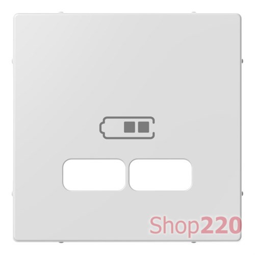Накладка USB розетки, активный белый, Merten MTN4367-0325 - фото 73023