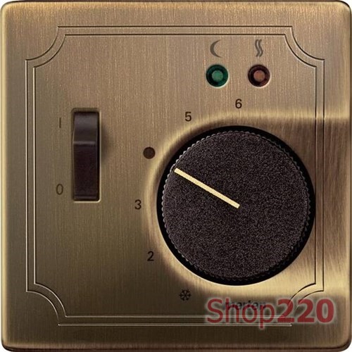 Накладка терморегулятора, античная латунь, Merten MTN537543 - фото 73226