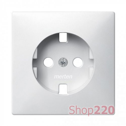 Накладка электрической розетки, полярно-белый, Merten MTN2331-0319 - фото 90754