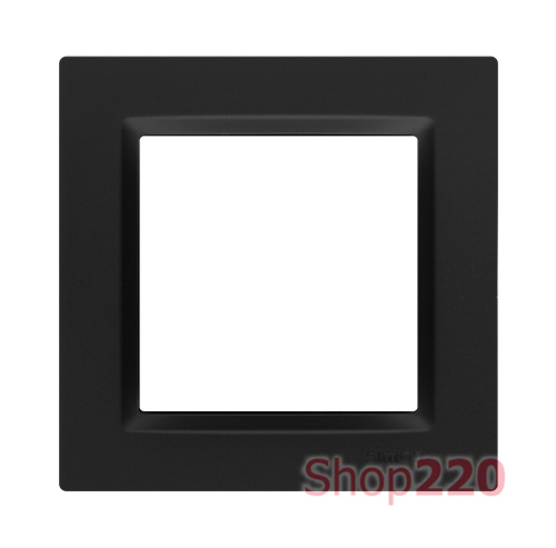 Рамка одинарная, черный матовый, SIMON10 - фото 93266