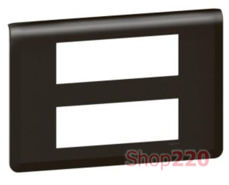 Рамка 2х6 модулей, черный, Mosaic New Legrand 079076L