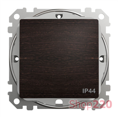 Выключатель влагозащищенный IP44, венге, Sedna Design