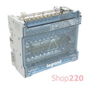 Кросс-модуль на din-рейку 40А, 4 полюса, LEXIC Legrand 400404