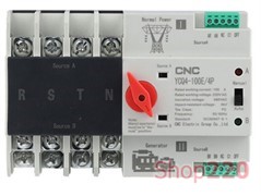 Автоматический переключатель I-II на генератор, 100А, 4 полюса, YCQ4-100E CNC