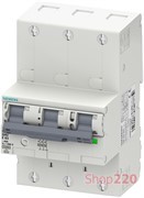 Селективный автоматический выключатель 50А, 3 полюса, кривая Е, Siemens