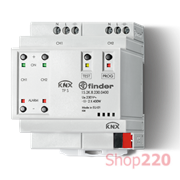 Диммер; 2 канала 400Вт 230В AC; KNX 30В DC; 100Вт CFL и LED; модульное; 70мм