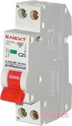 Модульный автоматический выключатель 1р+N, 25А, C, 4,5кА, тонкий, e.mcb.pro.60.1N.С25.thin Enext