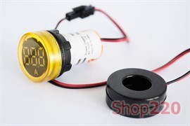 Лампа светодиодная с индикатором тока O22мм, 5-100 А, e.ad22.am Enext