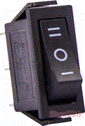Переключатель клавишный 3 pin, 1-0-2, e.switch.key.05 Enext