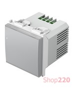 Дополнительный кнопочный блок управления светорегулятором универсальным EM25, 2 модуля, цвет серебряный металлик EM26SB