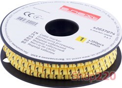 Маркер кабельный 3-6 кв.мм, 1, 350 шт, e.marker.stand.3.6.1 Enext