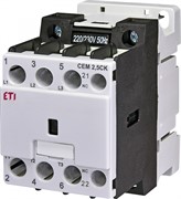 Контактор для конденсаторной батареи CEM 2,5CK.01 (2,5 кВАр, 400-440V)