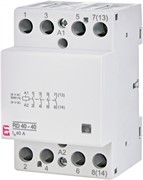 Контактор бесшумный 40А, 4НО, 24В AC/DC, RD 40-40 24V AC/DC ETI