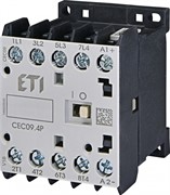 Контактор миниатюрный CEC 09.4P 230V АС (9A; 4kW; AC3) 4р (4 н.в.)