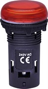 Лампа сигнальная красная матовая LED, 240V AC, ECLI-22-240A-R