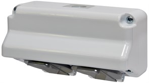 Розетка 2-я угловая PRE-2 (Schuko, IP44, 16A, 250V, поликарбонат)