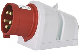 Вилка настенная 32A, 400V, 3P+N+PE, IP44 EP-3253