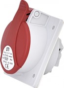 Розетка встроенная 16A, 400V, 3P+N+PE, IP54 EE-1653