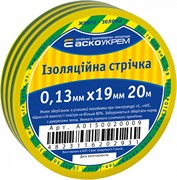 Изолента 0,13мм*19мм/20м желто-зеленая