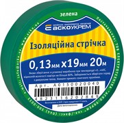 Лента изоляционная 0,13мм*19мм/20м зеленая