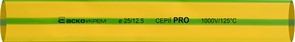 Термоусадочная трубка d=25/12,5 мм (1м) желто-зеленая серия PRO